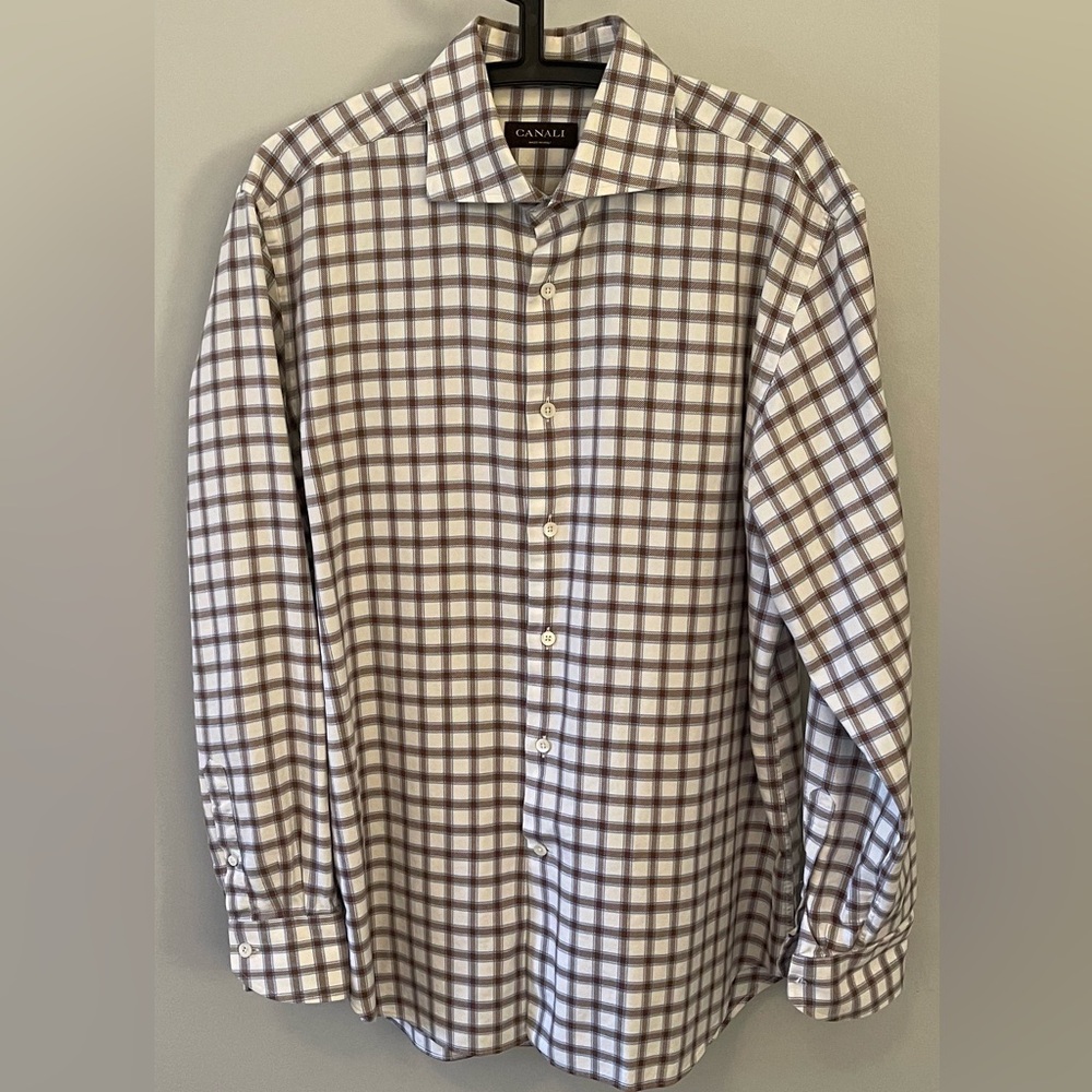 Dress shirt made in Italy CANALI size 15